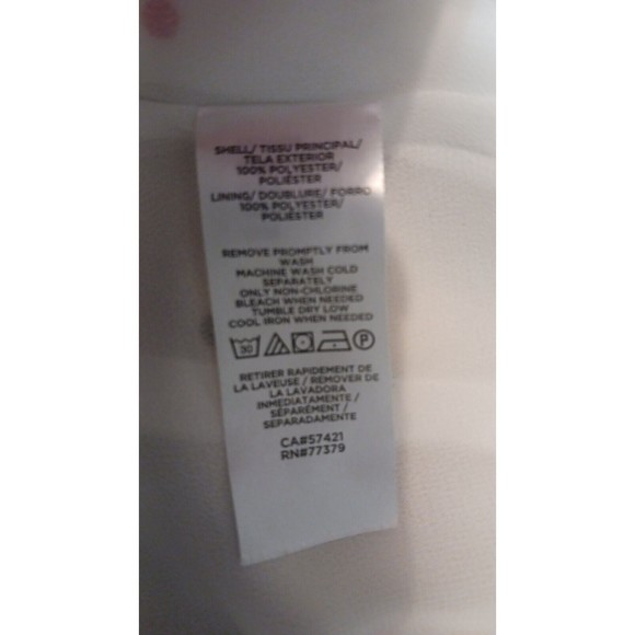 Ann Taylor Loft Outlet White With Polka Dots Satiny Tank Top Xs/P Career Work - Picture 6 of 9